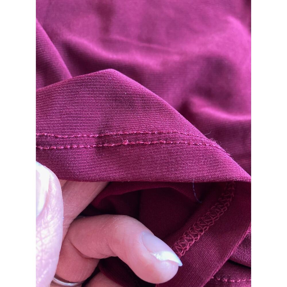 BHLDN Dress Mendoza Maxi Red Burgundy Women 14‎ Formal Wedding Holiday Modest - Picture 14 of 15